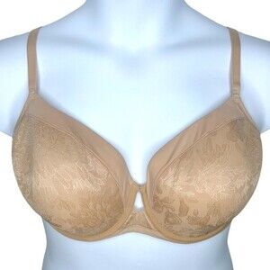 Soma Lightest Lift Modern Coverage Bra sz 42C * Beige Spacer Foam T-Shirt